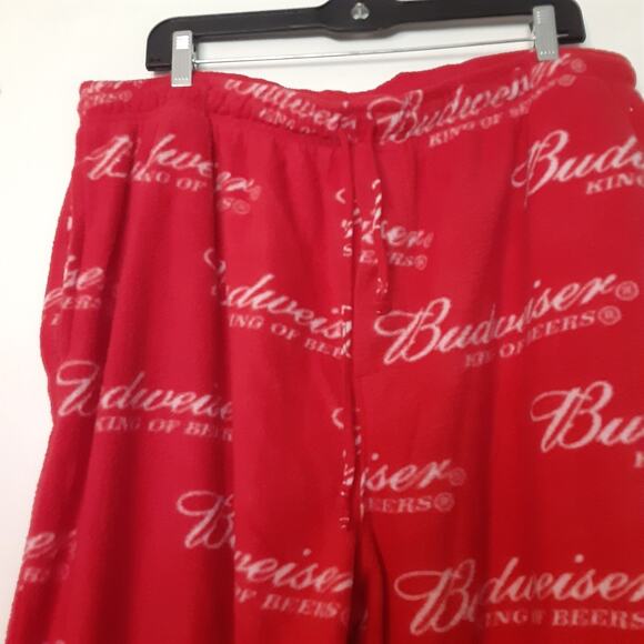 Budweiser logo Allover Microfleece Lounge Pajama Pants 2X-Large - Picture 2 of 9